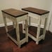 Farmhouse Style Reclaimed Wood Mini Coffee Table / Sofa Side Table