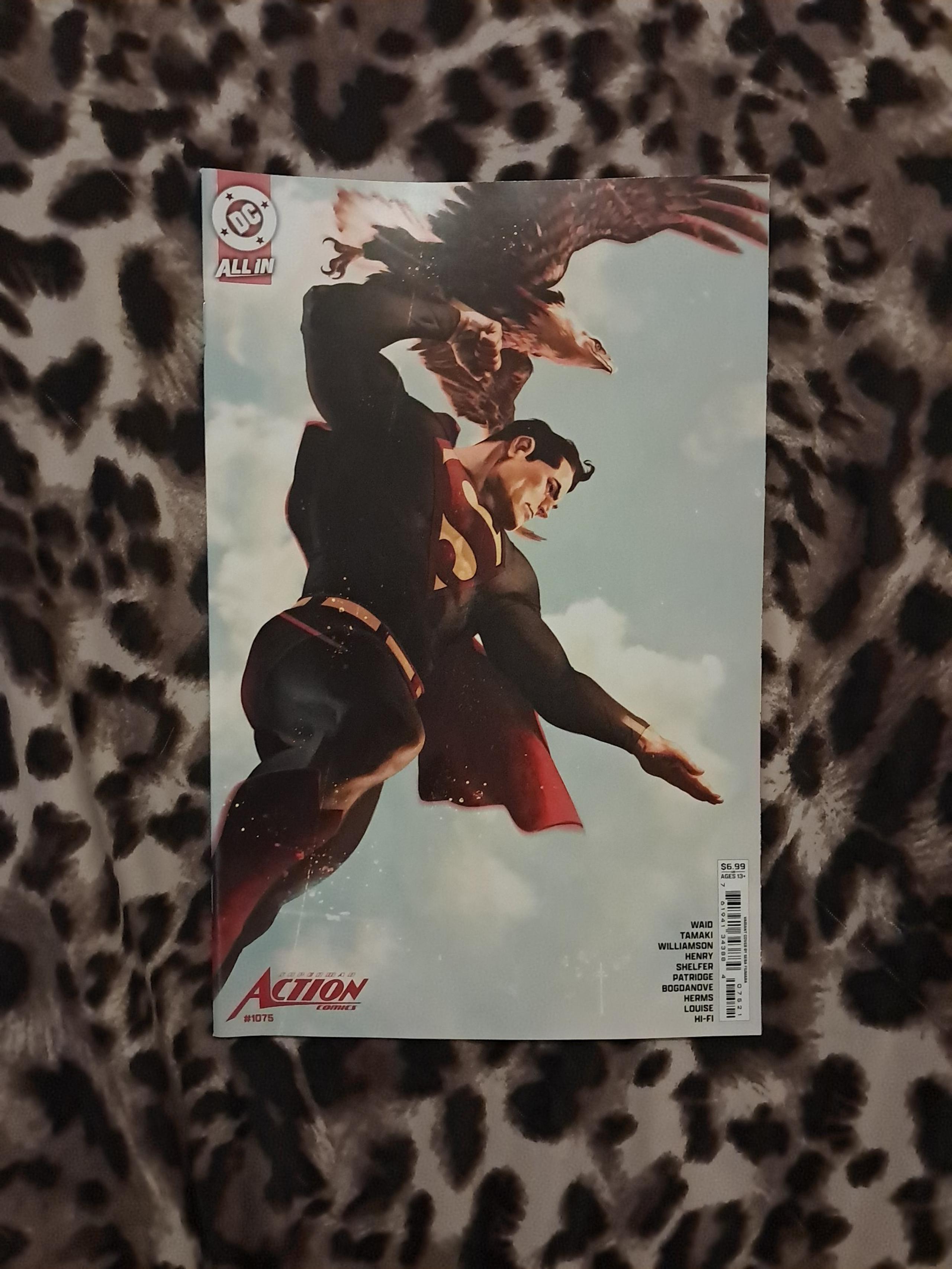 DC Comics Action Comics Issue #1075 Sebastian Fiumara Variant Card Cover Book.