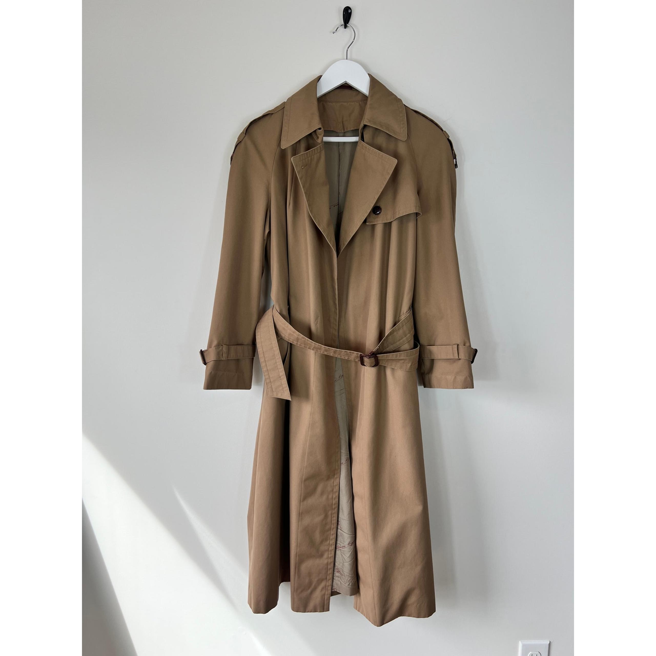 Etienne Aigner Vintage Long Brown Luxury Trench Coat 1970s