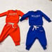 6-9 Months Milano Di Rouge Sweatsuits in Orange + Blue