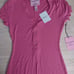 Juicy Couture Hot Pink Soft Ribbed Pajama Onepiece y2k Kawaii Barbiecore Bling