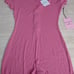 Juicy Couture Hot Pink Soft Ribbed Pajama Onepiece y2k Kawaii Barbiecore Bling