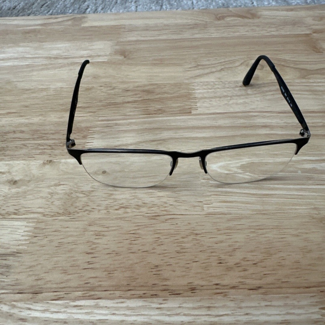 Ray-Ban RB 6362 2861 55-19-145 Black Half Rim Metal Eyeglasses FRAMES ONLY