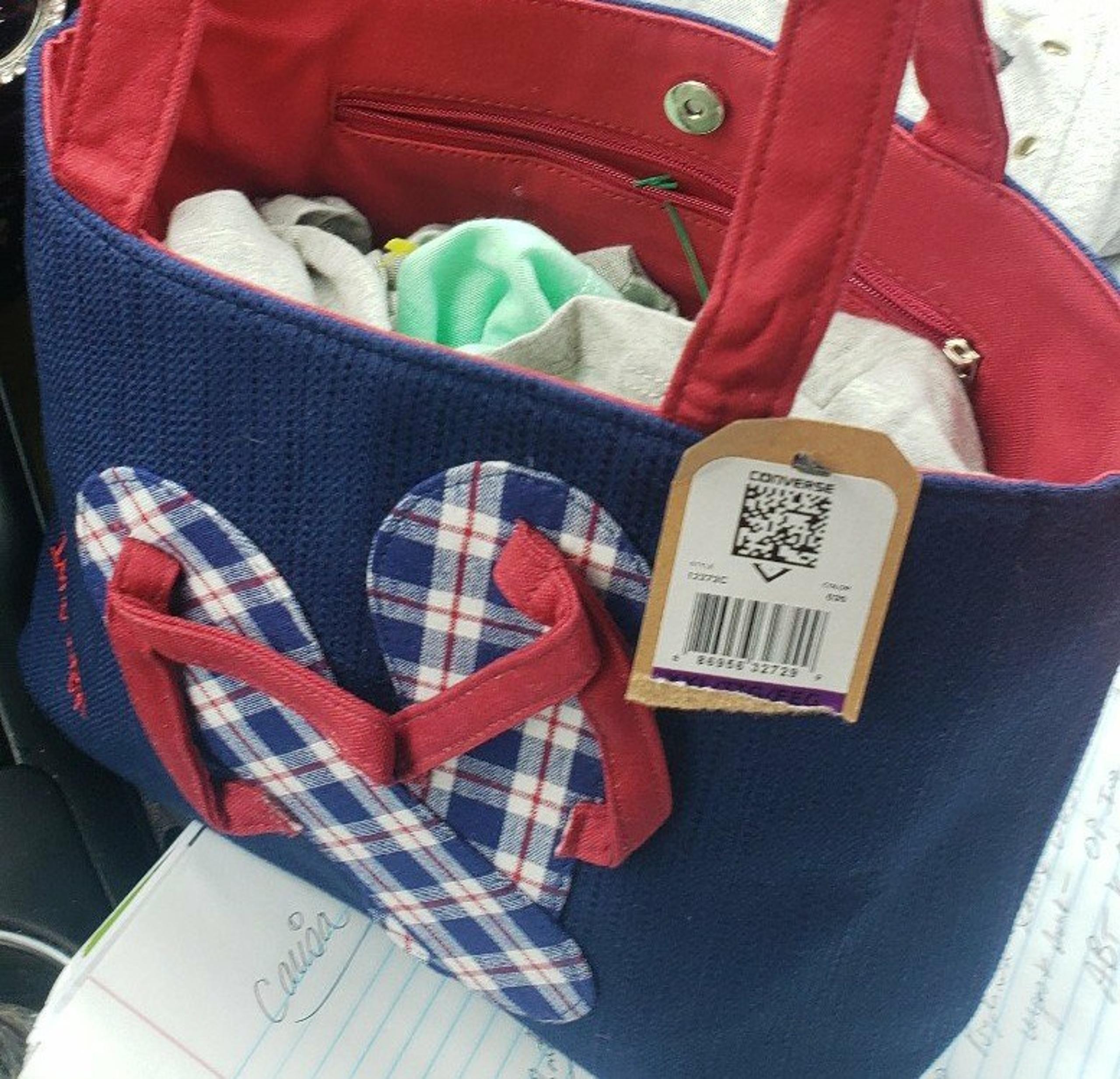 Longaberger Small Summer tote bag purse beach  bag