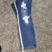 judy blue boyfriend fit jeans Women's Size 18W Destruction Darkwash High Rise