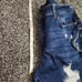 judy blue boyfriend fit jeans Women's Size 18W Destruction Darkwash High Rise