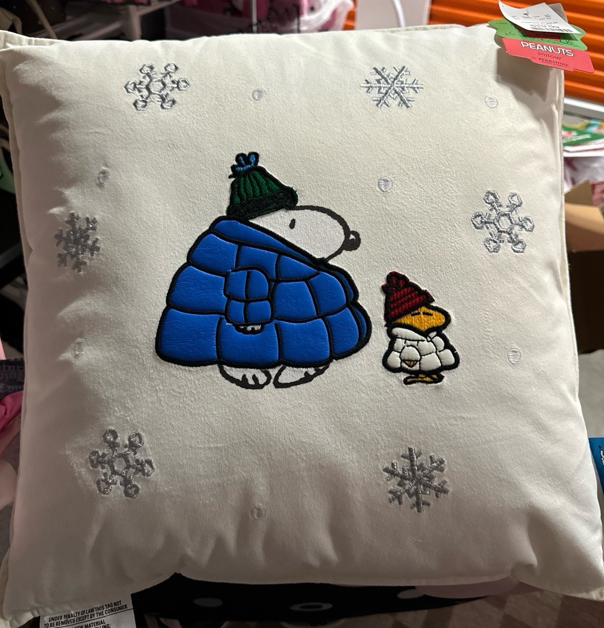 Snoopy Puffer Decor Pillows 2 count