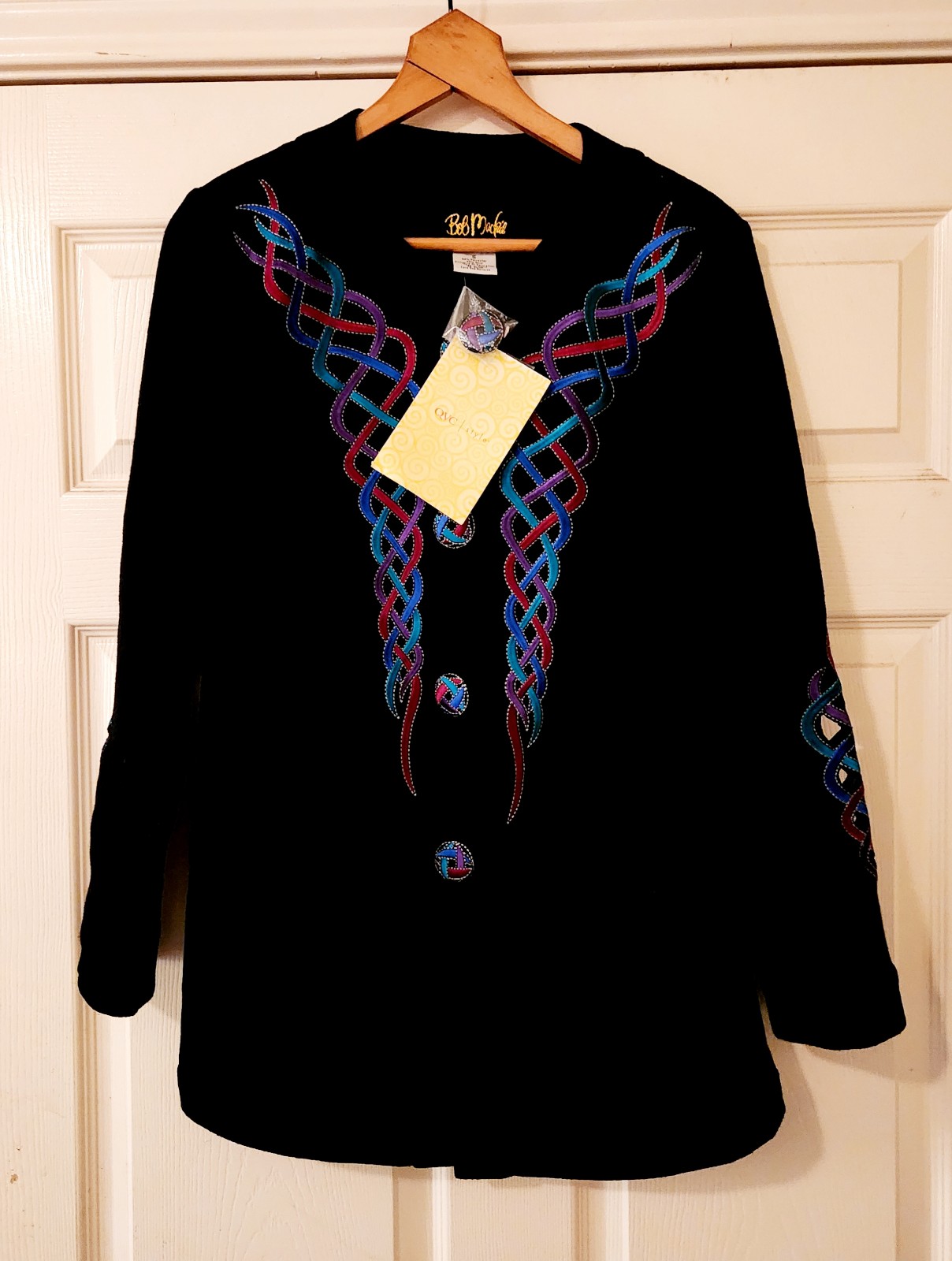 Vintage Bob Mackie Wearable Art Embroidered Blazer