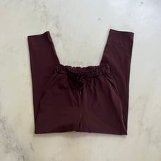 lululemon maroon on the fly pants