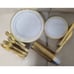 150 Pieces Gold Disposable Plates for 25 Guests, Full Set for Party and Wedding