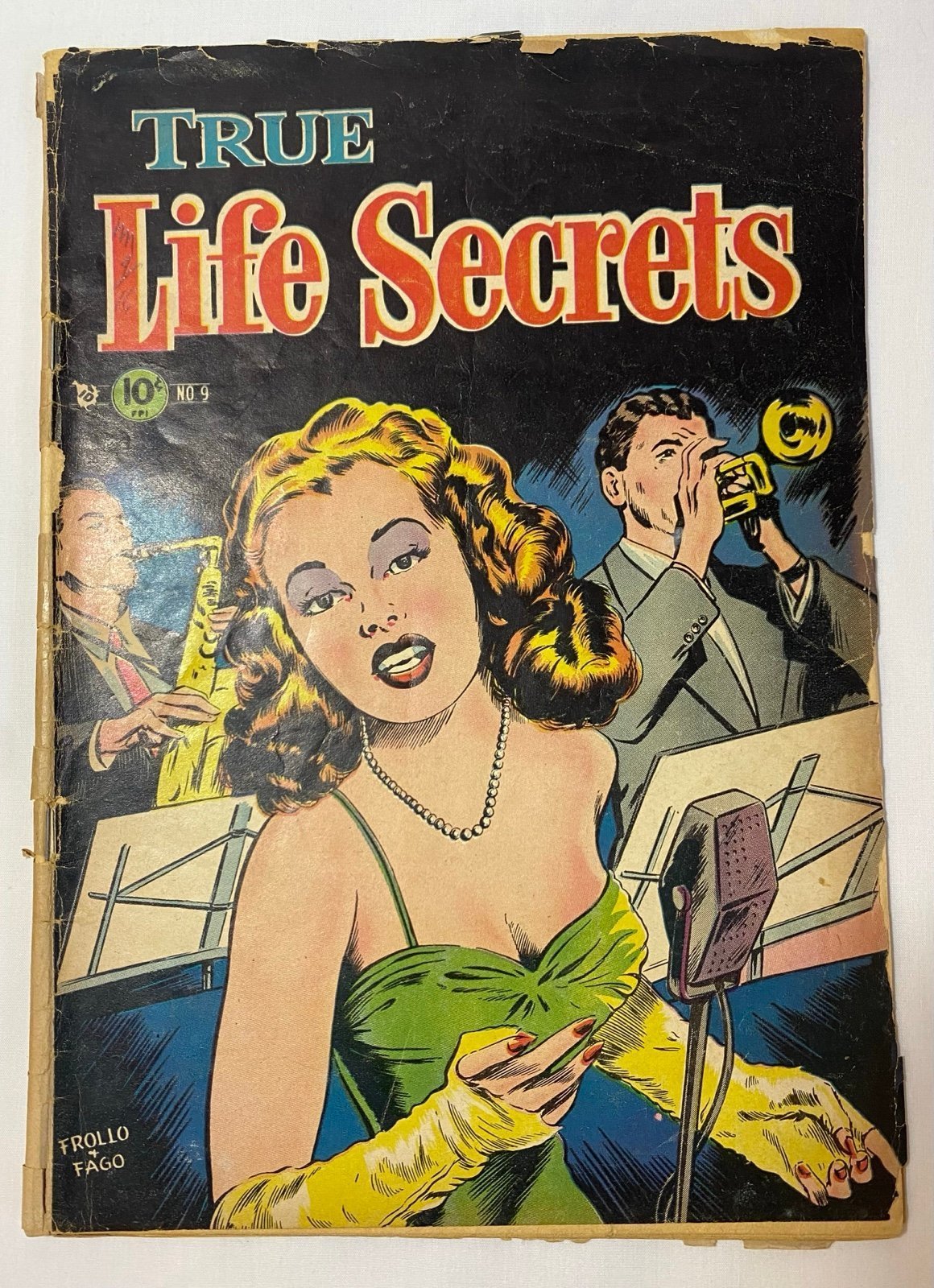 True Life Secrets #9 Charlton Comics 1952 Scarce - Cover Attached - Low Grade