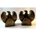 Vintage 1776 Brass American Bald Eagle Bookends By 1972 Colonial Virginia