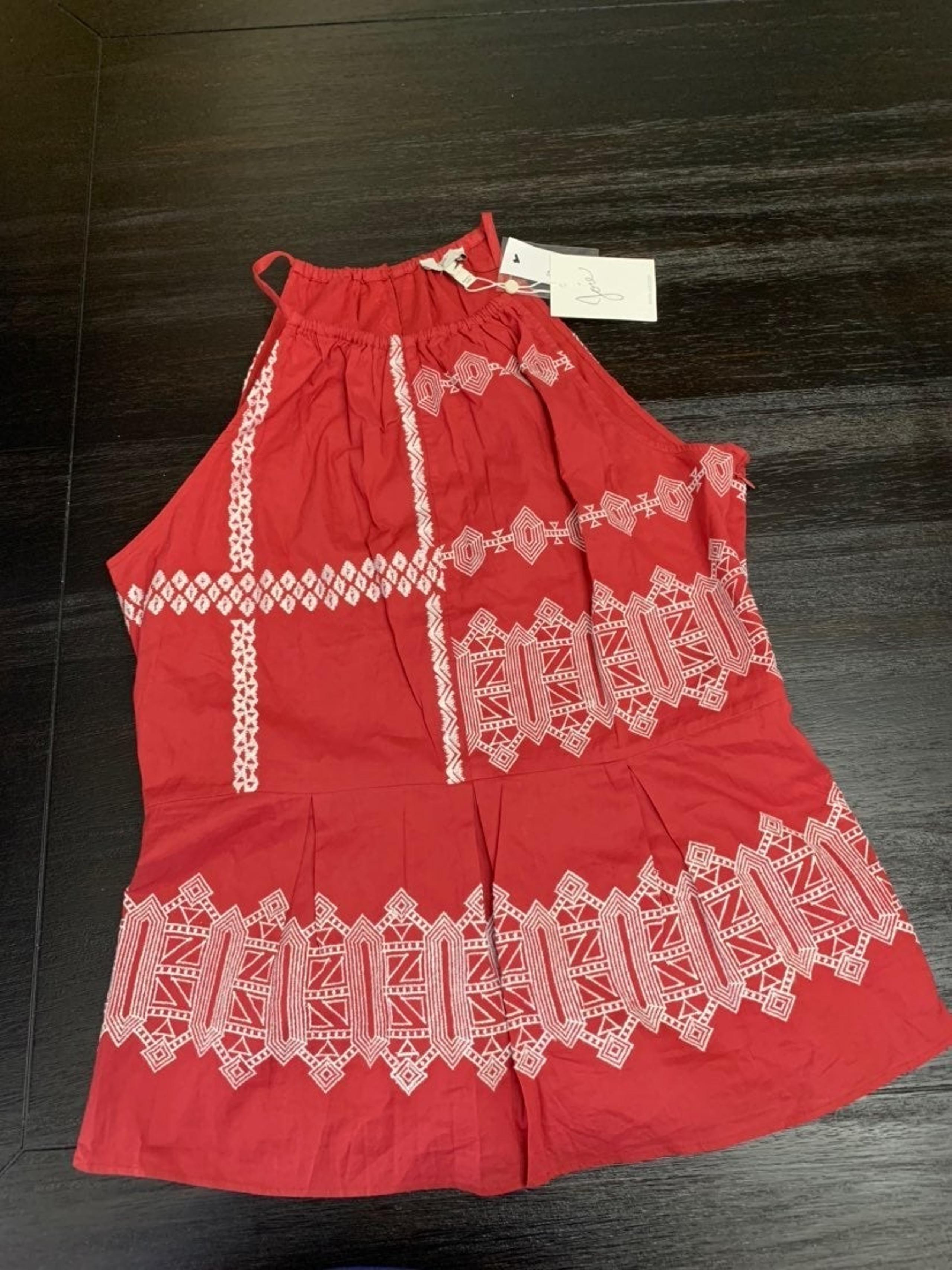 Joie Geometric Embroidered Cami Tank To