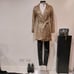 HOT ITEM Fitted Belted Coat in Sequin Gold