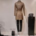 HOT ITEM Fitted Belted Coat in Sequin Gold