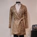HOT ITEM Fitted Belted Coat in Sequin Gold