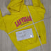 Pacific & Co Las Vegas Hoodie Bright Yellow and Neon Pink Embroidery Size Large