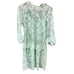 New J. Crew Three-quarter-sleeve dress in chantilly lace Mint Green- Sz. 0