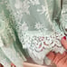 New J. Crew Three-quarter-sleeve dress in chantilly lace Mint Green- Sz. 0
