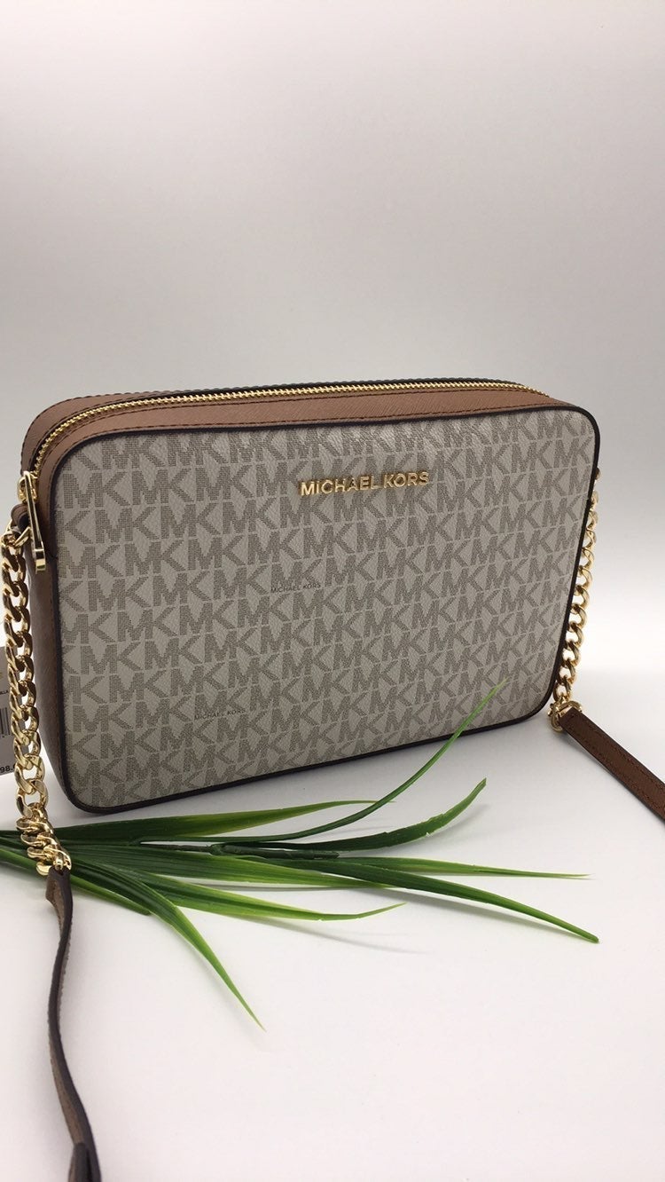 MICHAEL K LG EW CROSSBODY Bag Vanilla NWT
