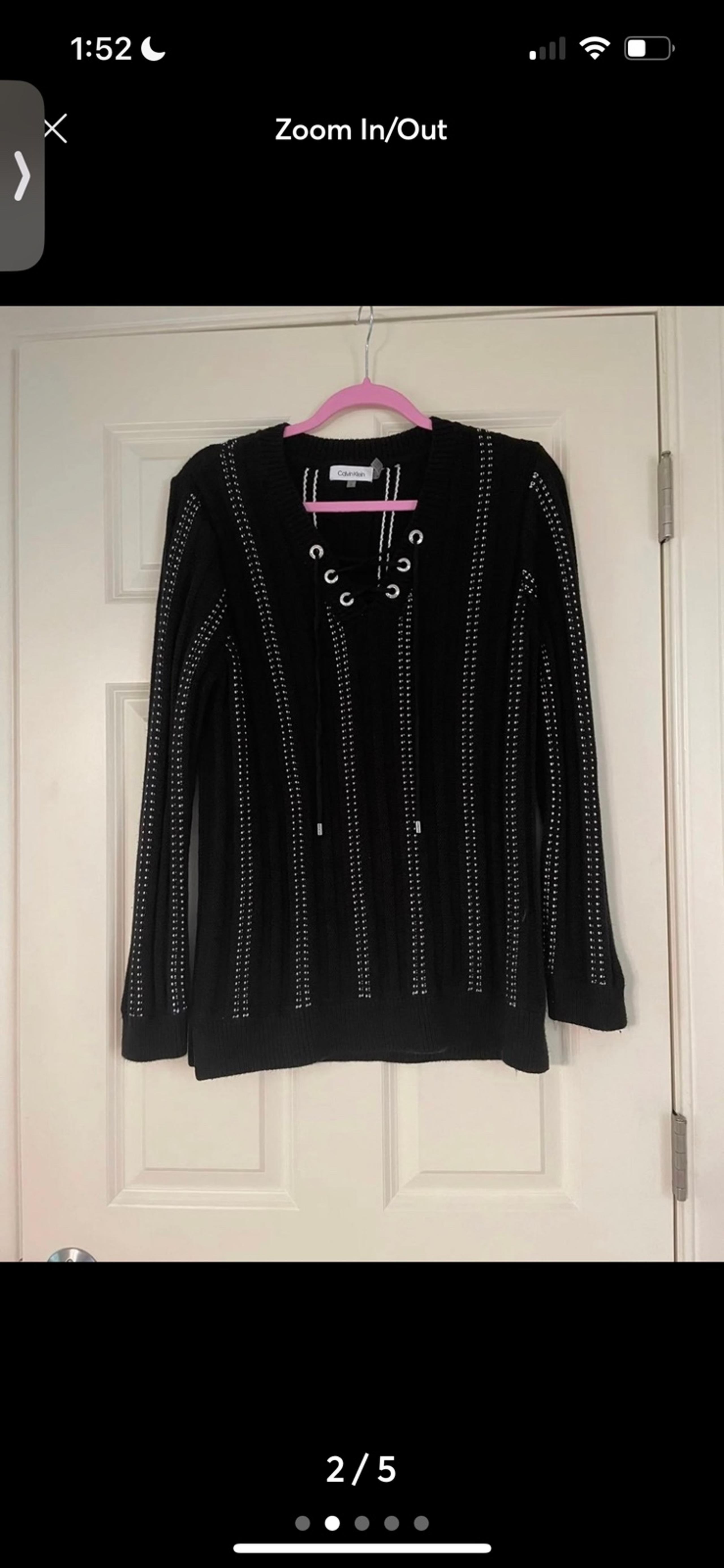 Women’s Calvin Klein Lace Up Beachy Sweatshirt