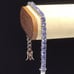 Sterling Silver Blue CZ Bracelet 18.3g Size 7”