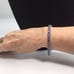 Sterling Silver Blue CZ Bracelet 18.3g Size 7”