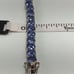 Sterling Silver Blue CZ Bracelet 18.3g Size 7”