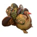 Large Stuffed Fabric Tom Turkey Thanksgiving Decor Satin Centerpiece Plush 18