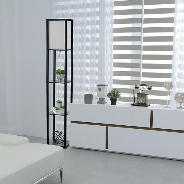 Floor Lamp Etagere Organizer Storage