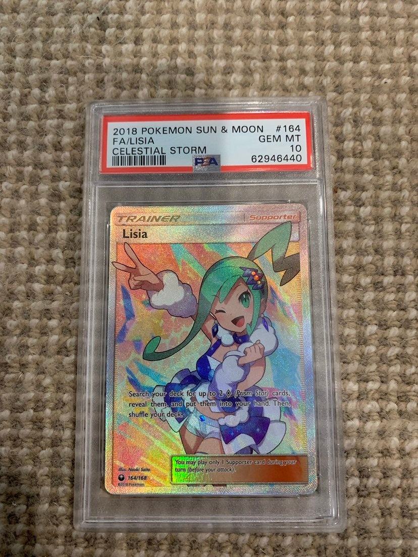 Pokemon Lisia PSA 10 graded card