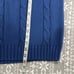 New Land's End Deer Snowflake Sweater Turtleneck Pullover Blue Size X-Large