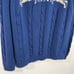 New Land's End Deer Snowflake Sweater Turtleneck Pullover Blue Size X-Large