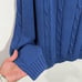 New Land's End Deer Snowflake Sweater Turtleneck Pullover Blue Size X-Large