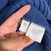 New Land's End Deer Snowflake Sweater Turtleneck Pullover Blue Size X-Large