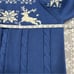 New Land's End Deer Snowflake Sweater Turtleneck Pullover Blue Size X-Large