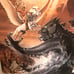 Clash Of The Titans 1981 adv one sheet Movie Poster on linen kraken Pegasus