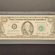 Vintage 1985 100 Dollar Note/Bill
