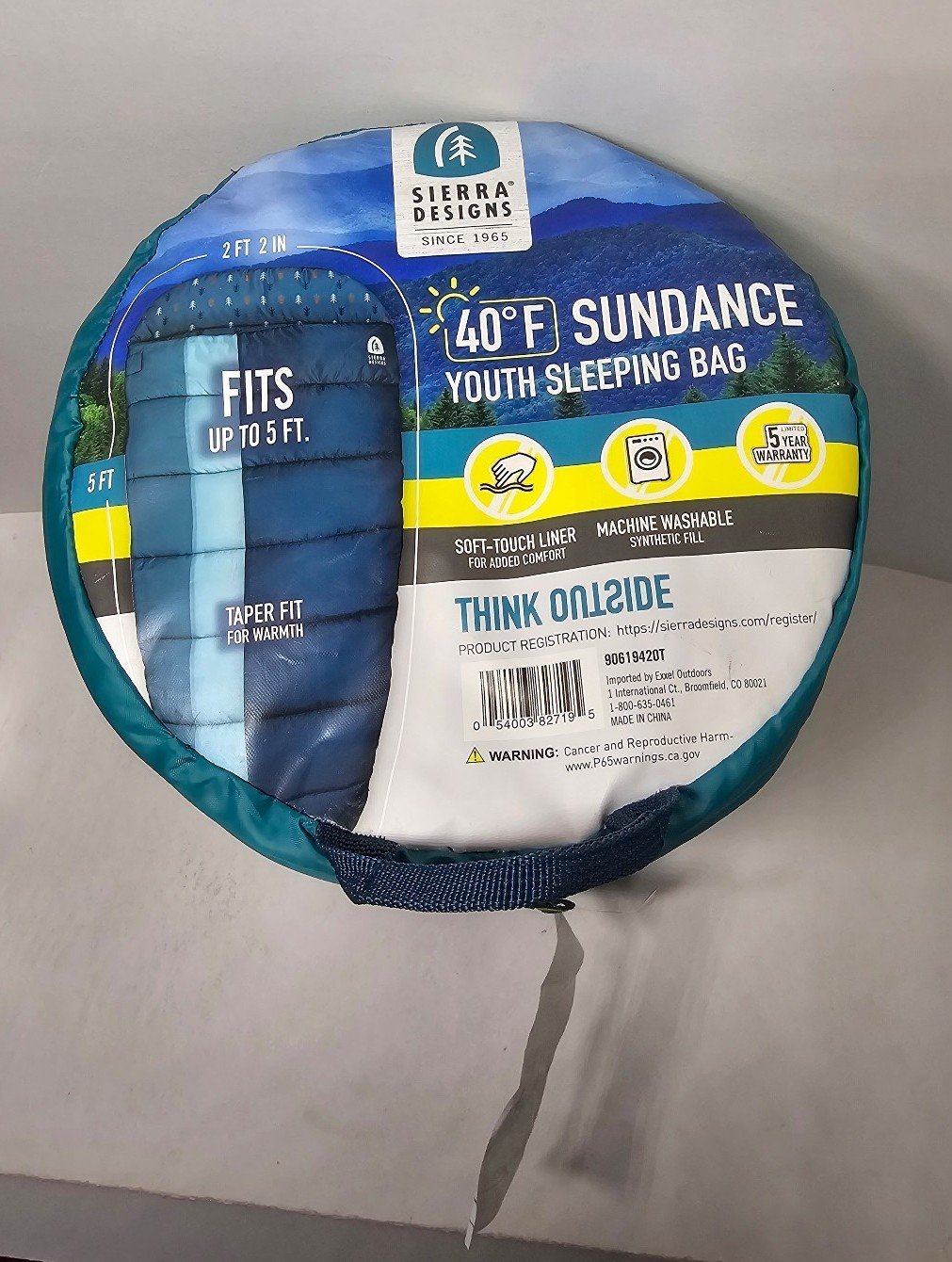 SIERRA DESIGNS 40°F SUNDANCE YOUTH SLEEPING BAG