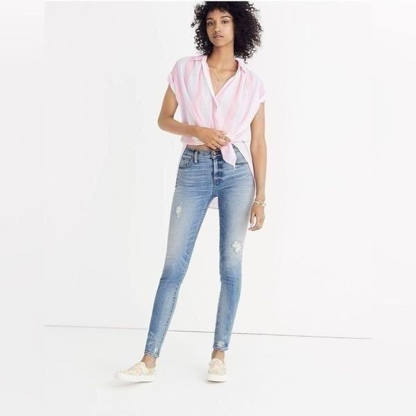 Madewell | 9 High-Rise Skinny Jeans: Destructed-Hem Edition | 26