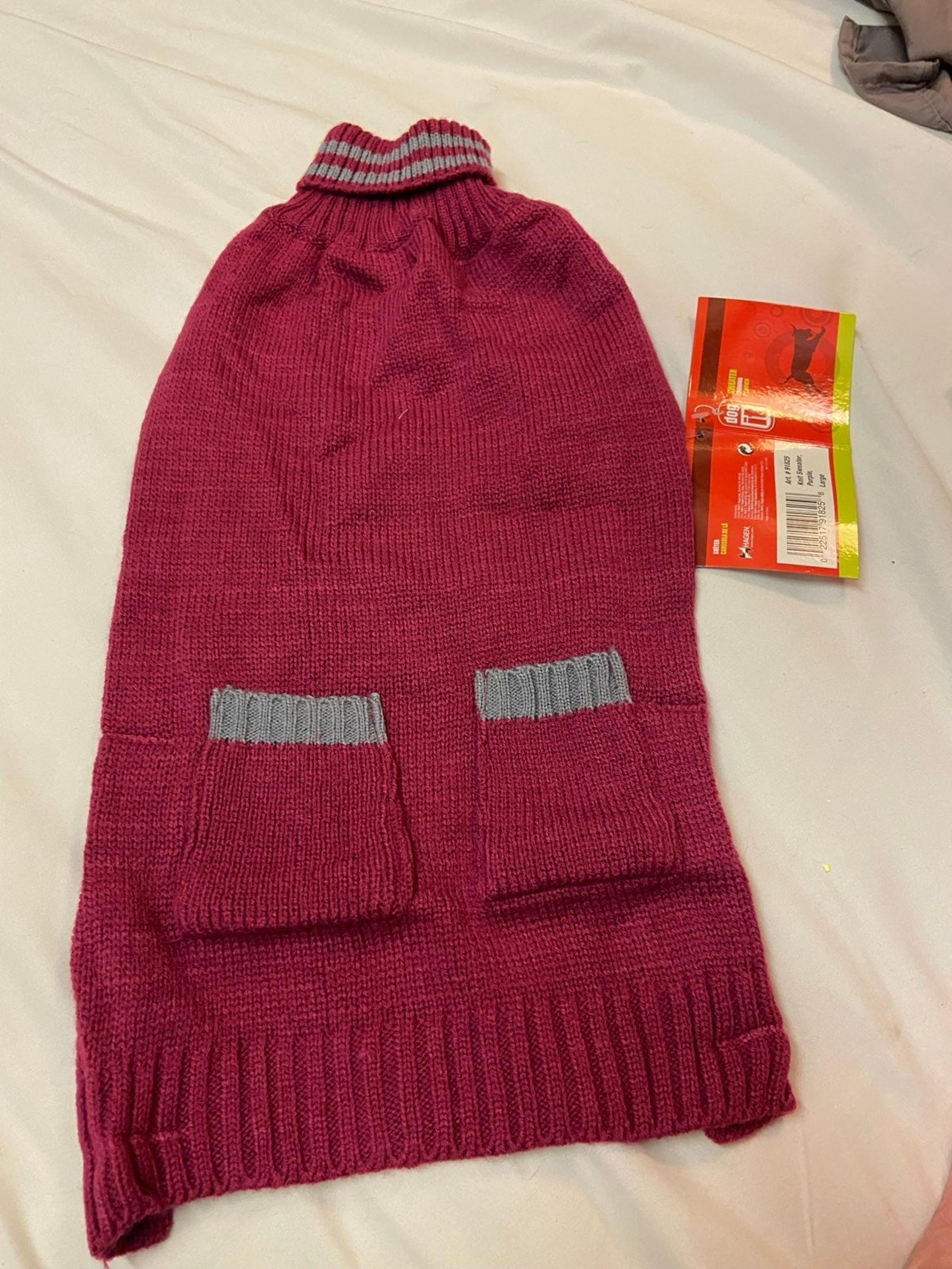 Dog knit sweater