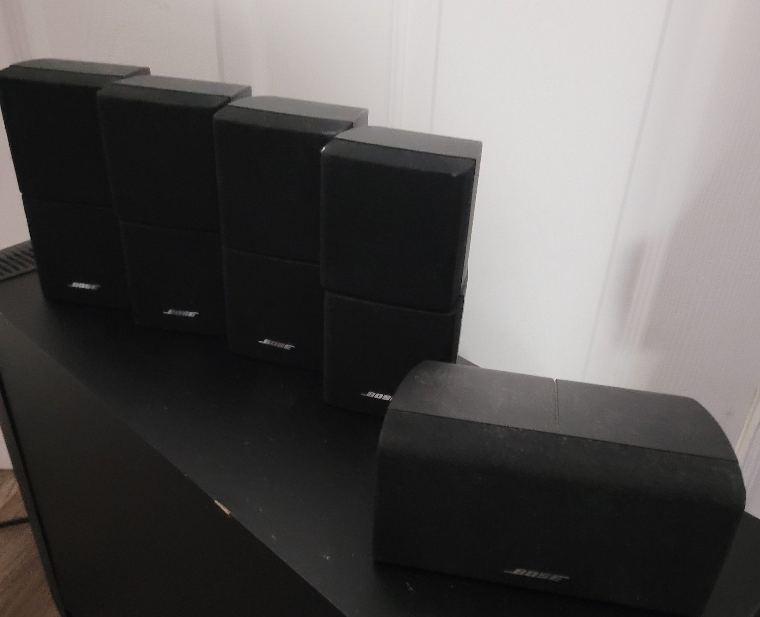 Set of 5 Bose Speakers Lot 4x Double Cube One Center - Tested
