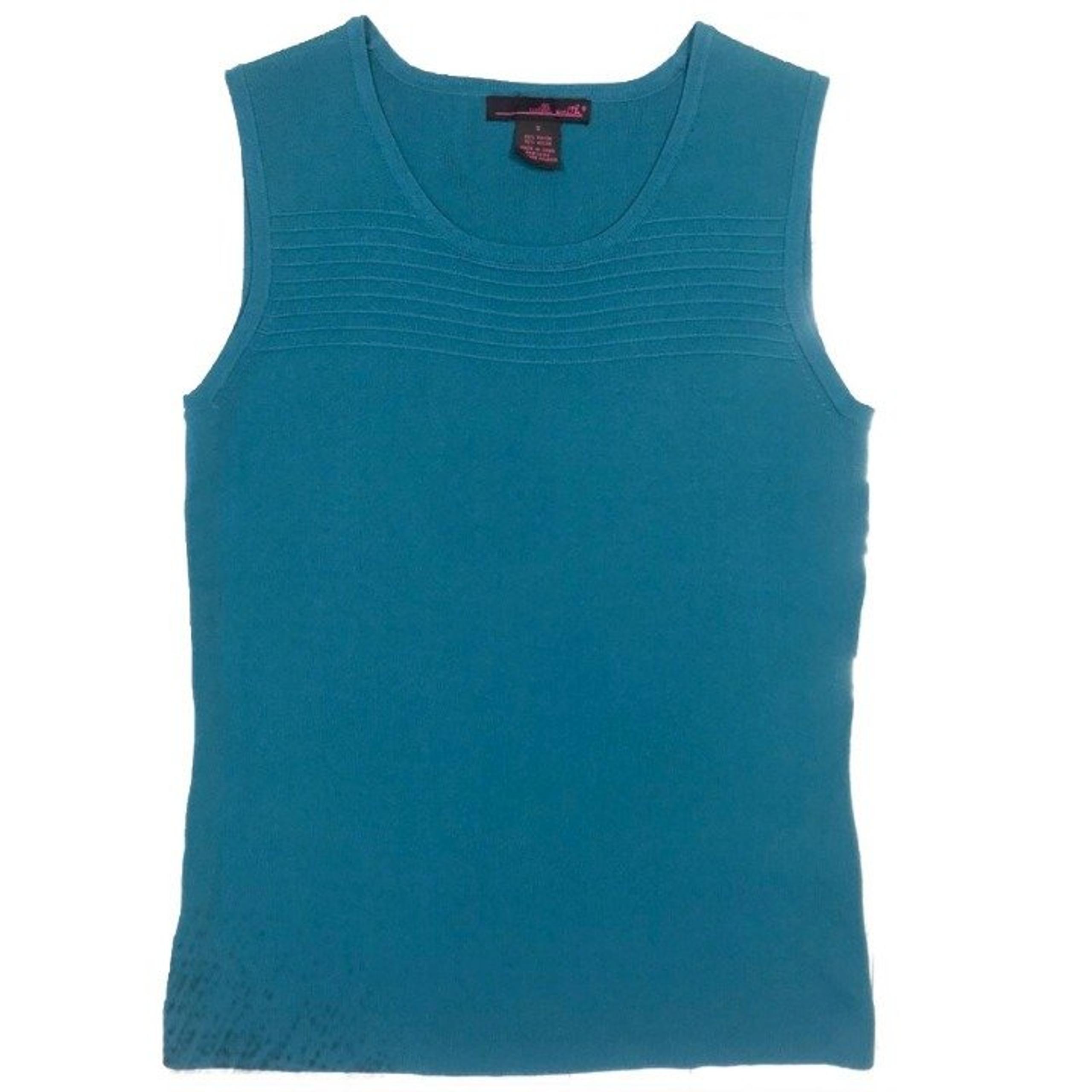 Willi Smith Teal Tank Top Size Small