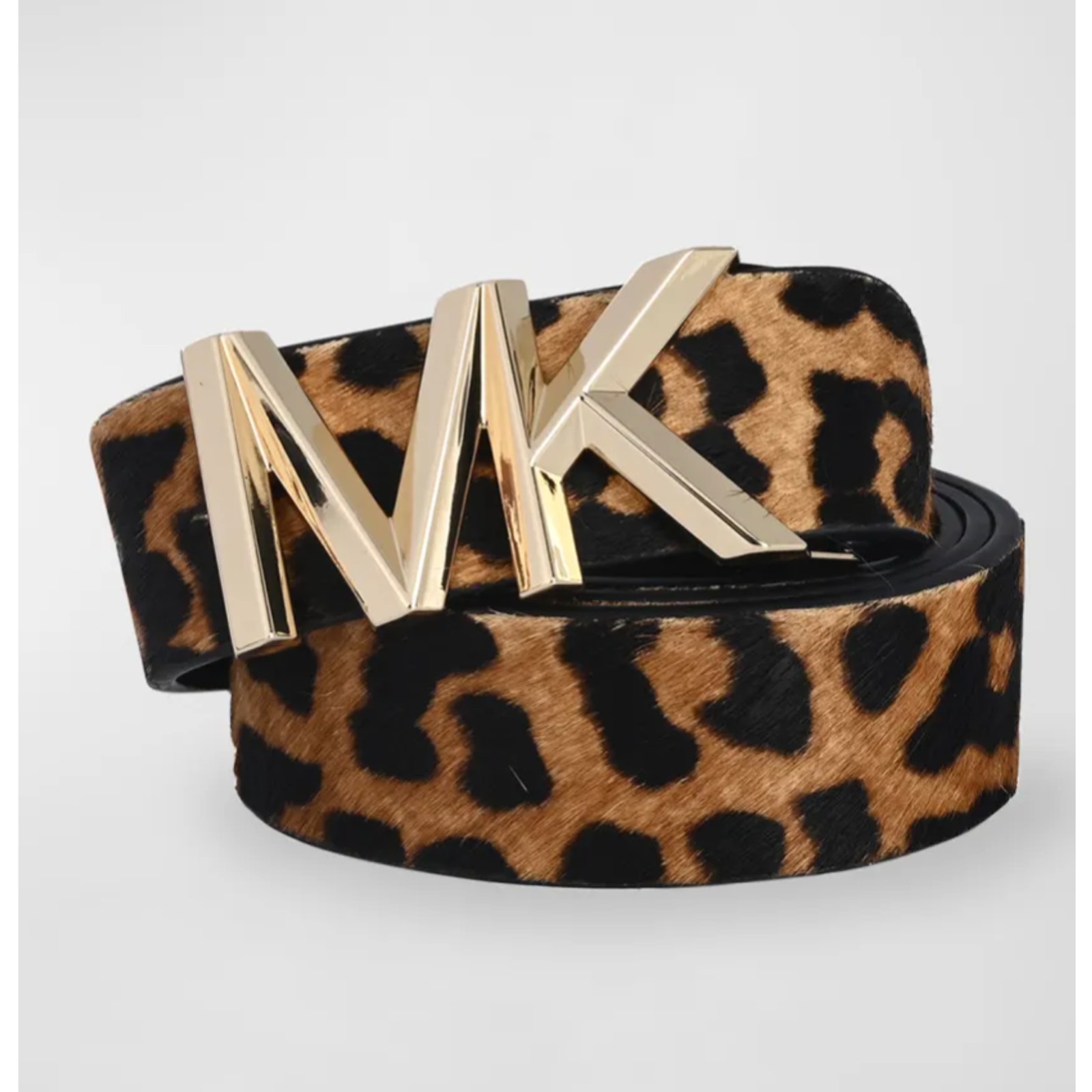 MICHAEL KORS Karli Calf Hair Belt Small NEW