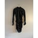 Likely Wylie Velvet Burnout Leopard Print Long Sleeve Mini Dress | SZ 0 | Black