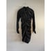 Likely Wylie Velvet Burnout Leopard Print Long Sleeve Mini Dress | SZ 0 | Black
