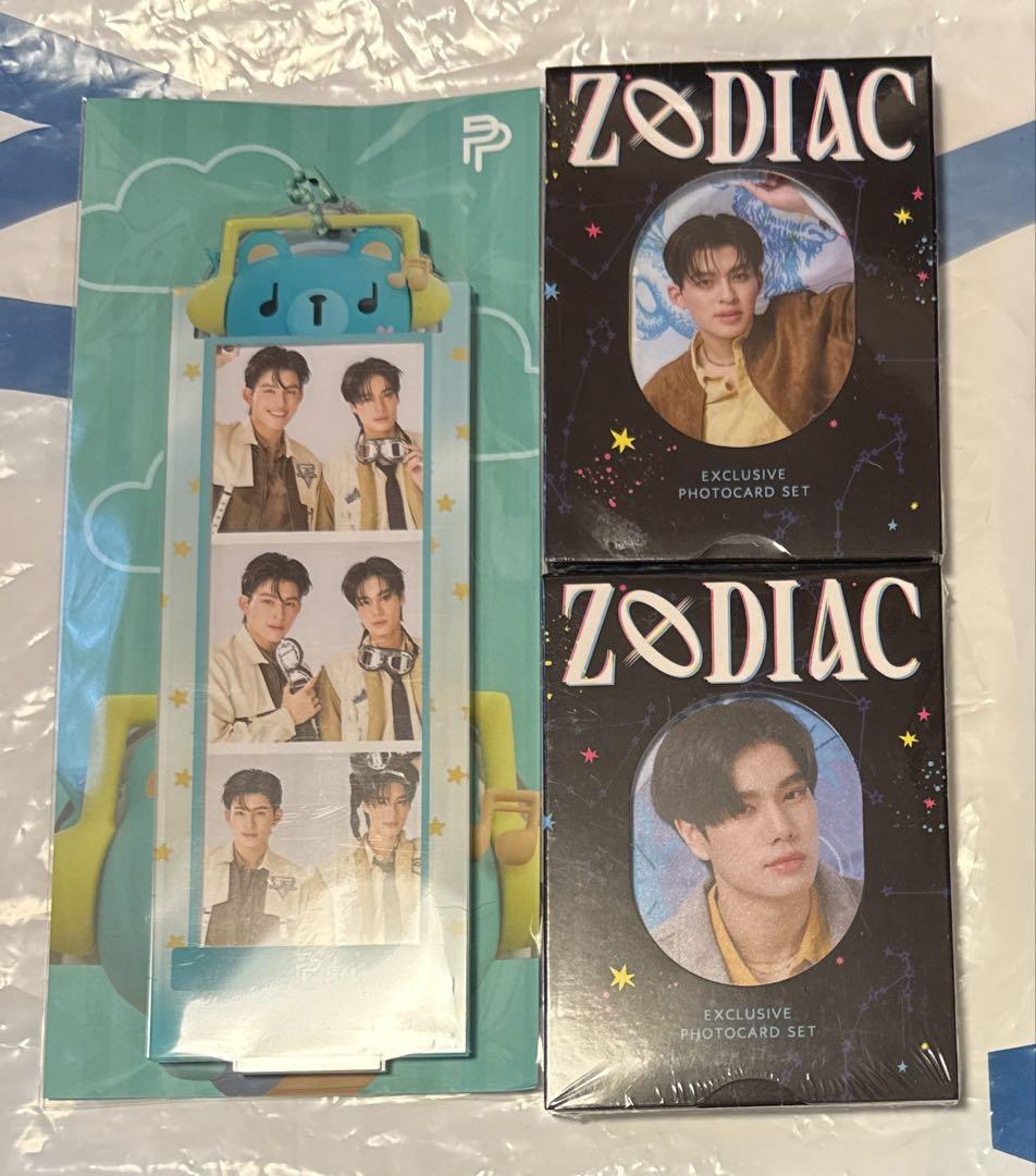 アイドル PondPhuwin Exclusive Photocard ZODIAC PondPhuwin acrylic stand, and a 3-piece set of ZODIAC series