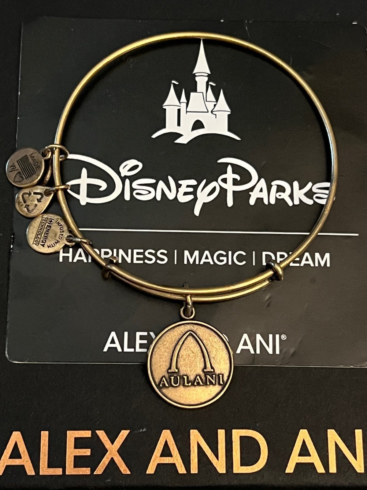 HTF Alex and Ani Disney Parks Aulani 2014 Rafaelian Gold
