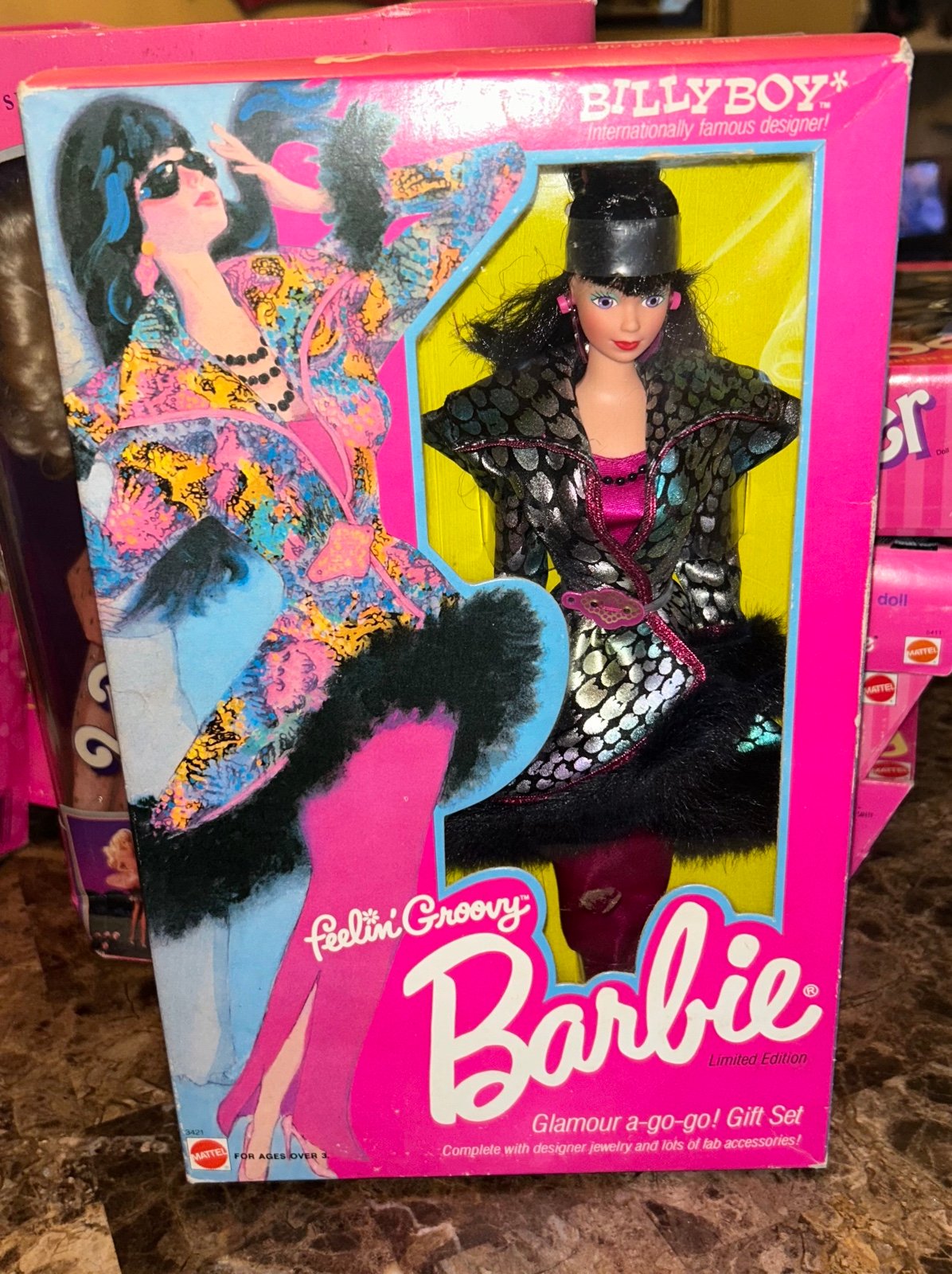 Barbie 1986 Feelin' Groovy Billy Boy Glamour a-go-go Gift Set Doll