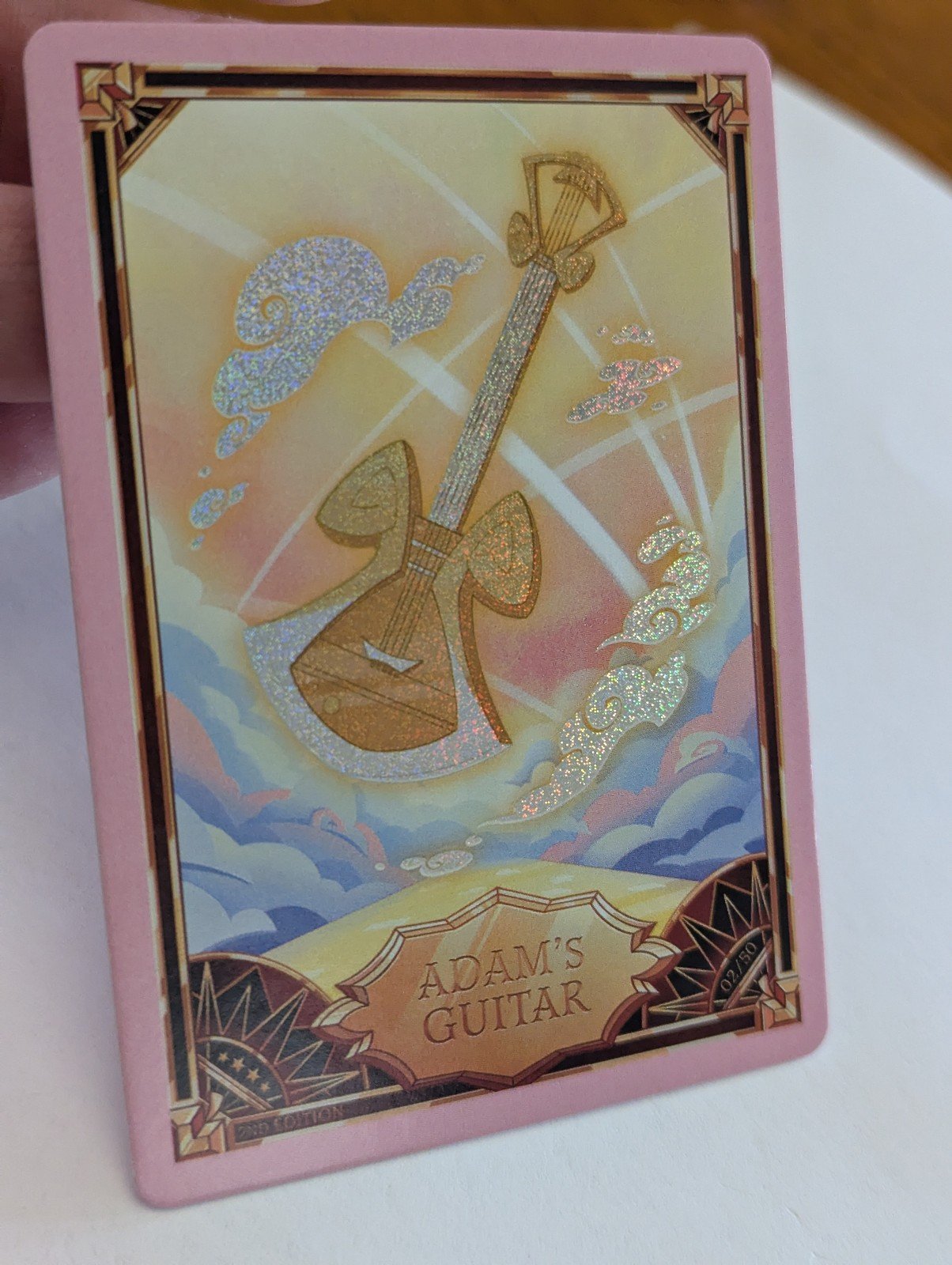 Adam's Guitar Hazbin Hotel Trading Card 2/50 Foil Holo 2nd